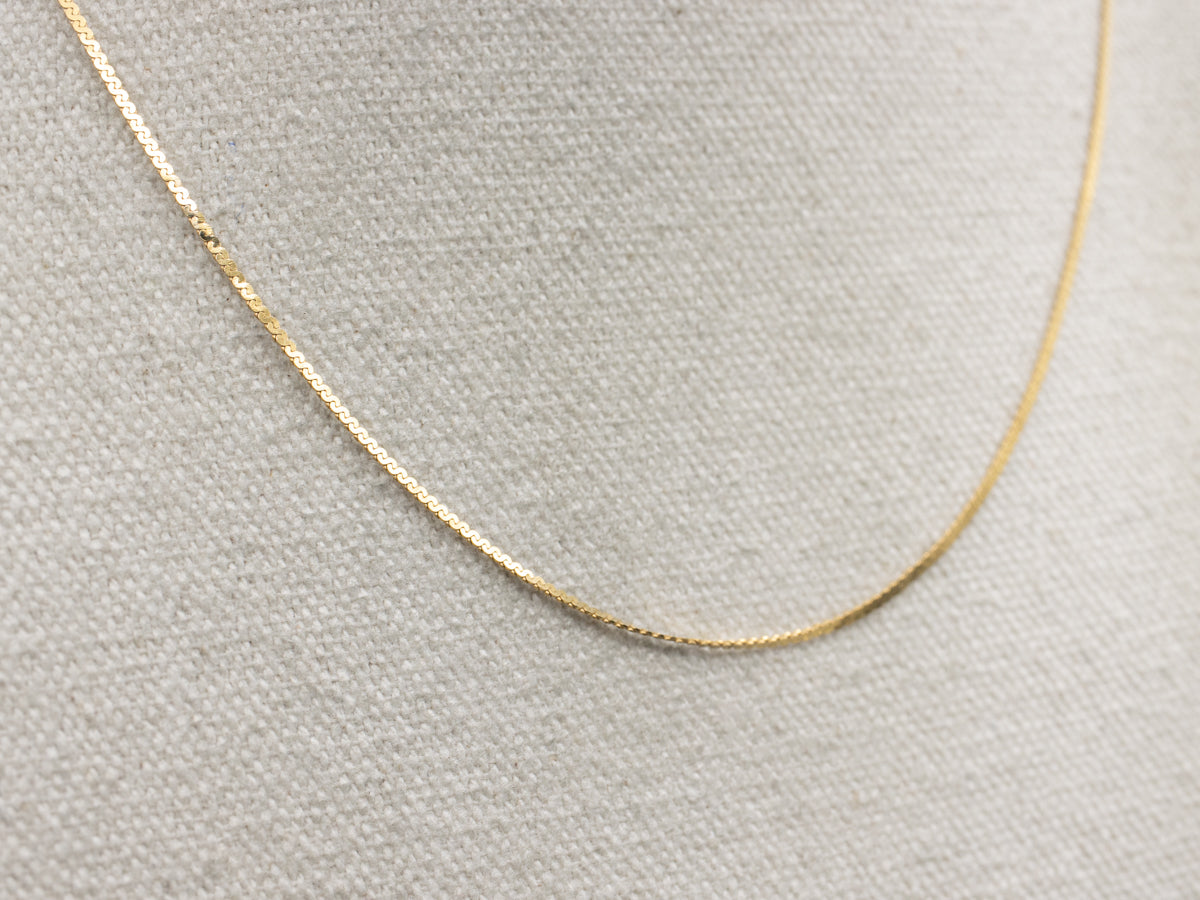 Yellow Gold Serpentine Chain