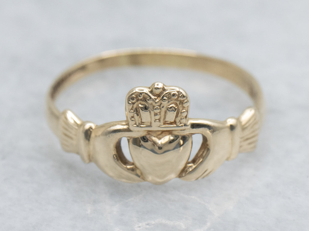 Yellow Gold Claddagh Ring