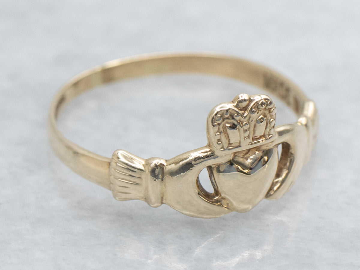 Yellow Gold Claddagh Ring