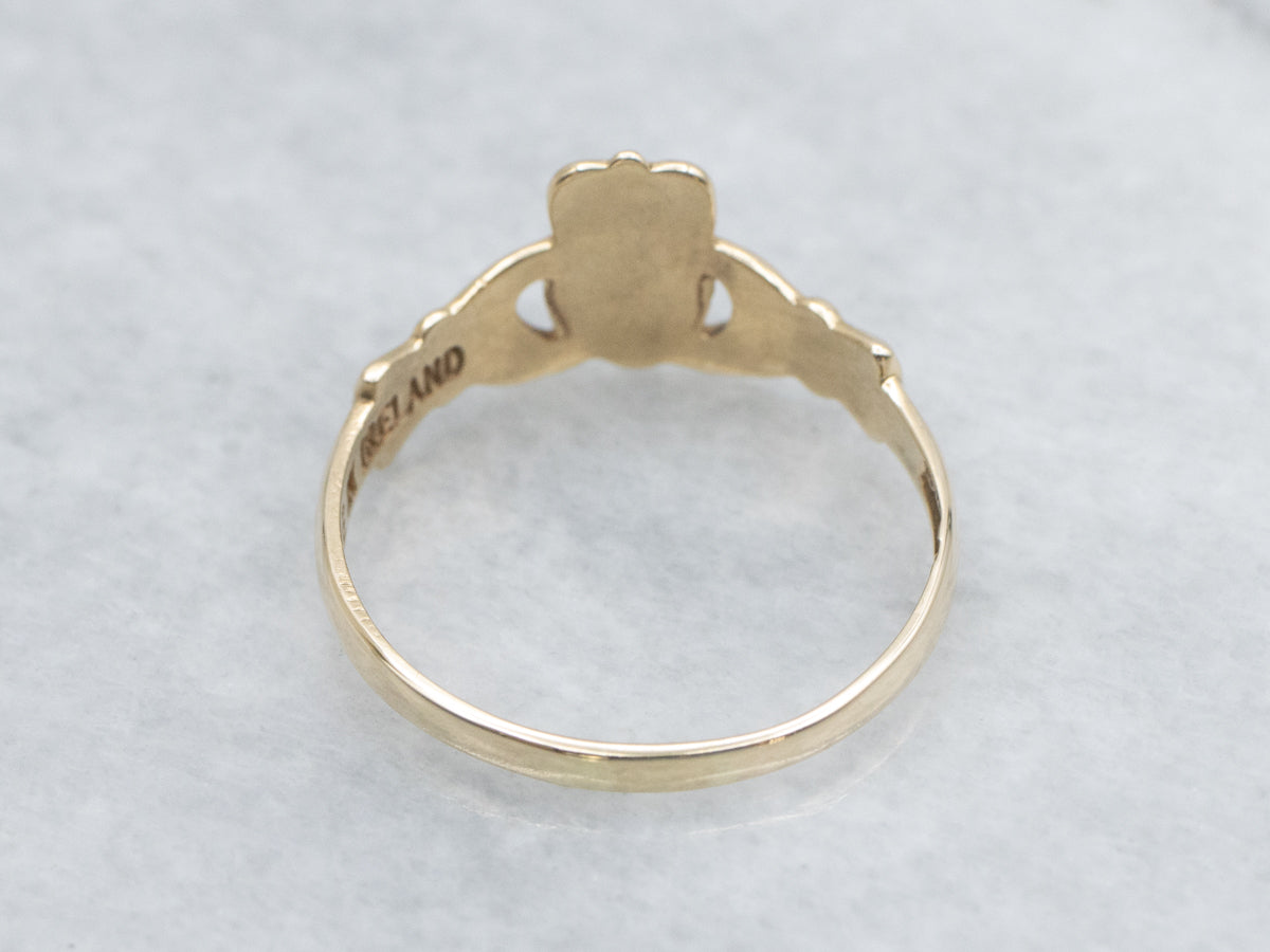 Yellow Gold Claddagh Ring