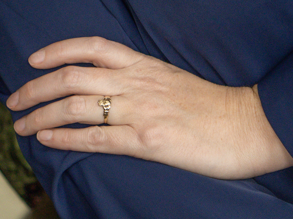 Yellow Gold Claddagh Ring