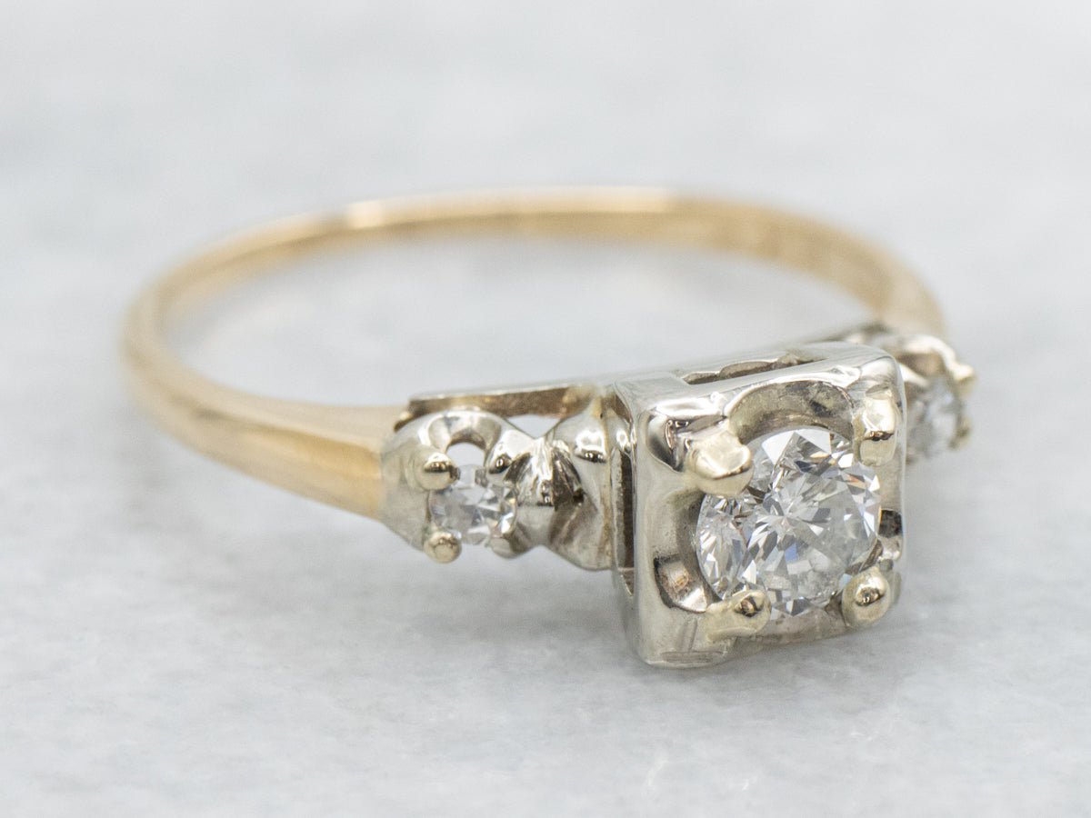 Classic 1950s Diamond Engagement Ring