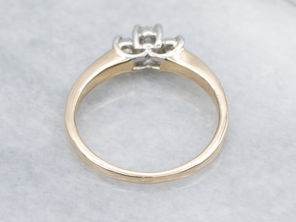 Three Stone Oval-Cut Diamond Engagement Ring