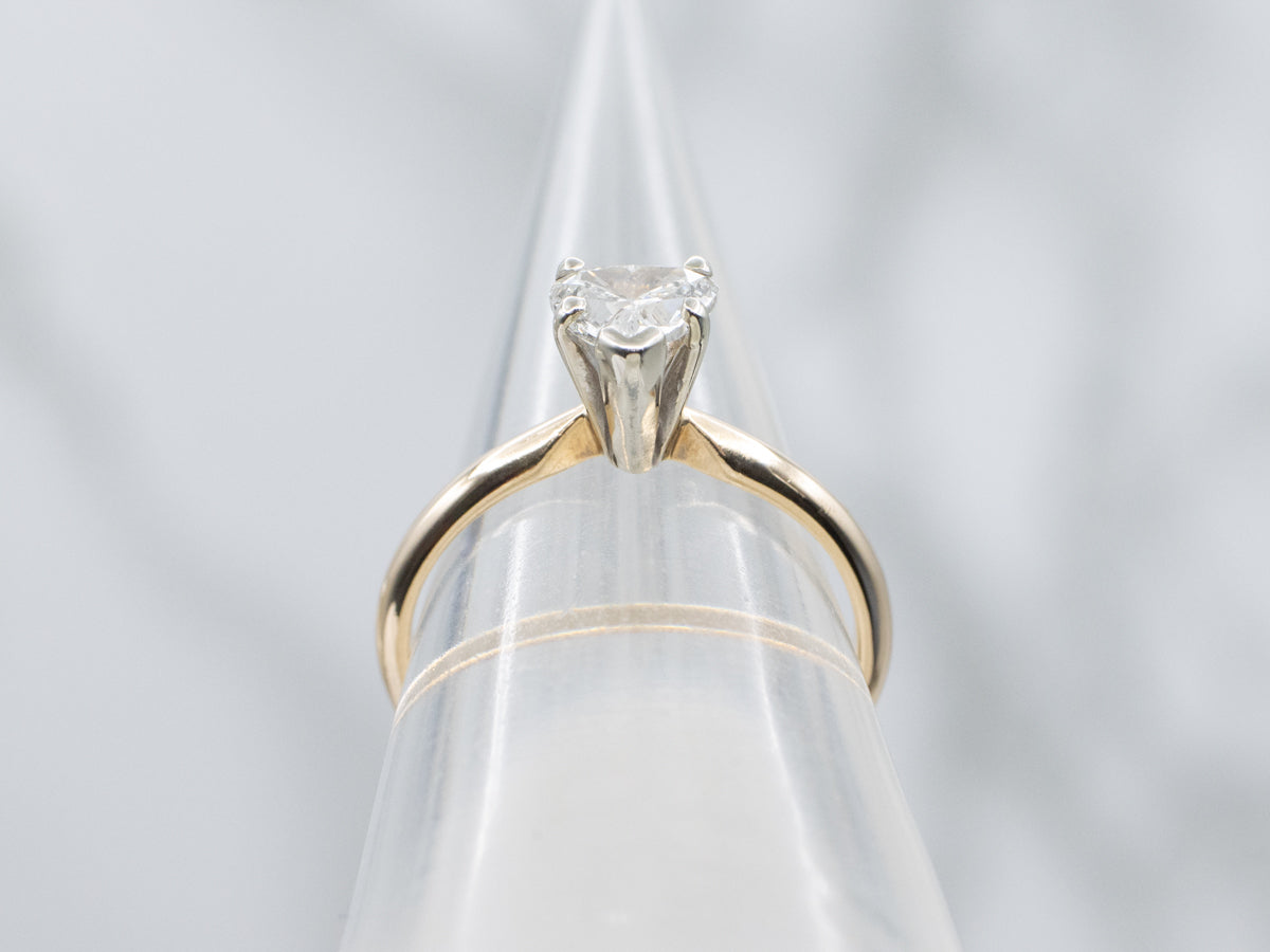 Sweetheart Cut Diamond Solitaire Engagement Ring