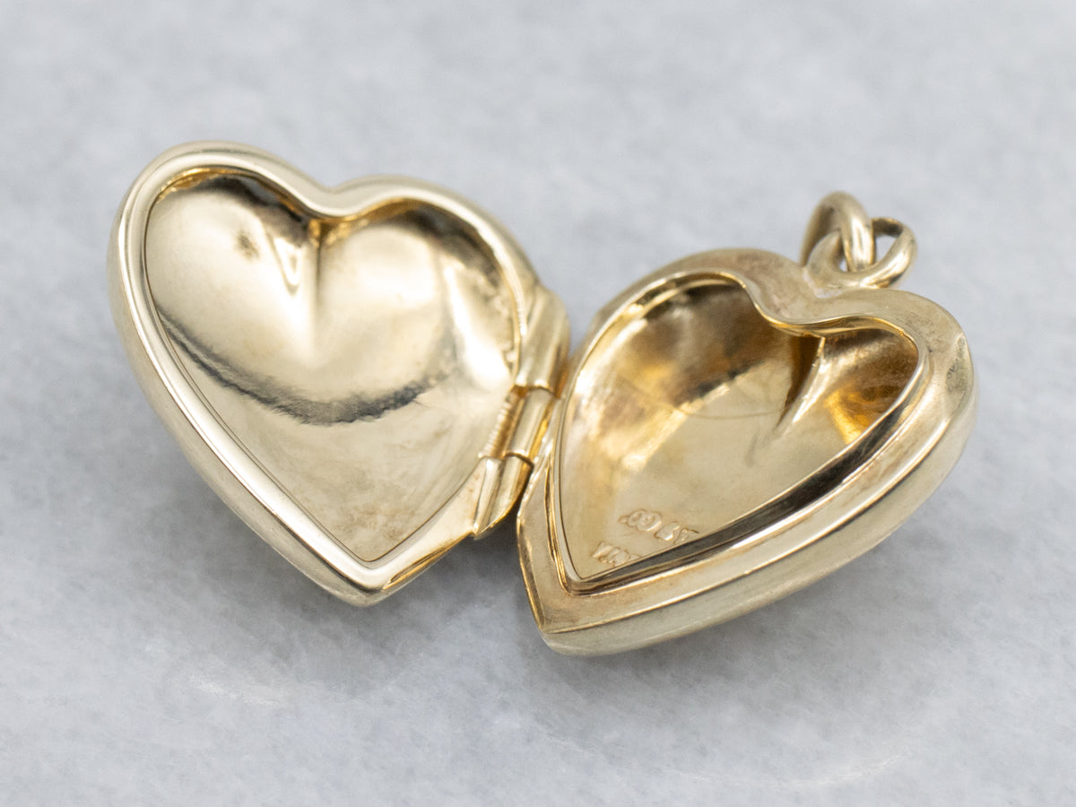 Tiffany & Co. Yellow Gold Heart Shaped Locket