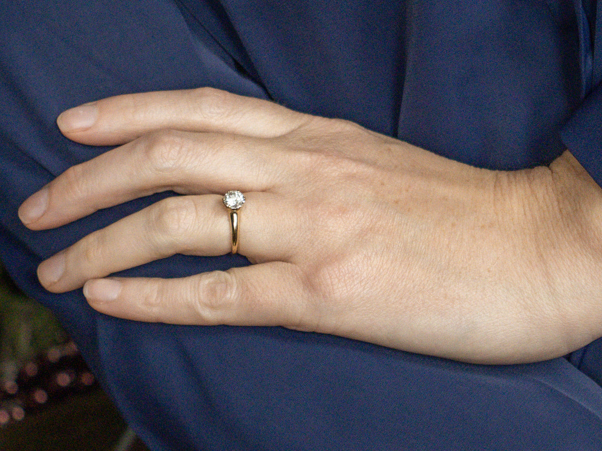 Classic Six-Prong Diamond Solitaire Engagement Ring