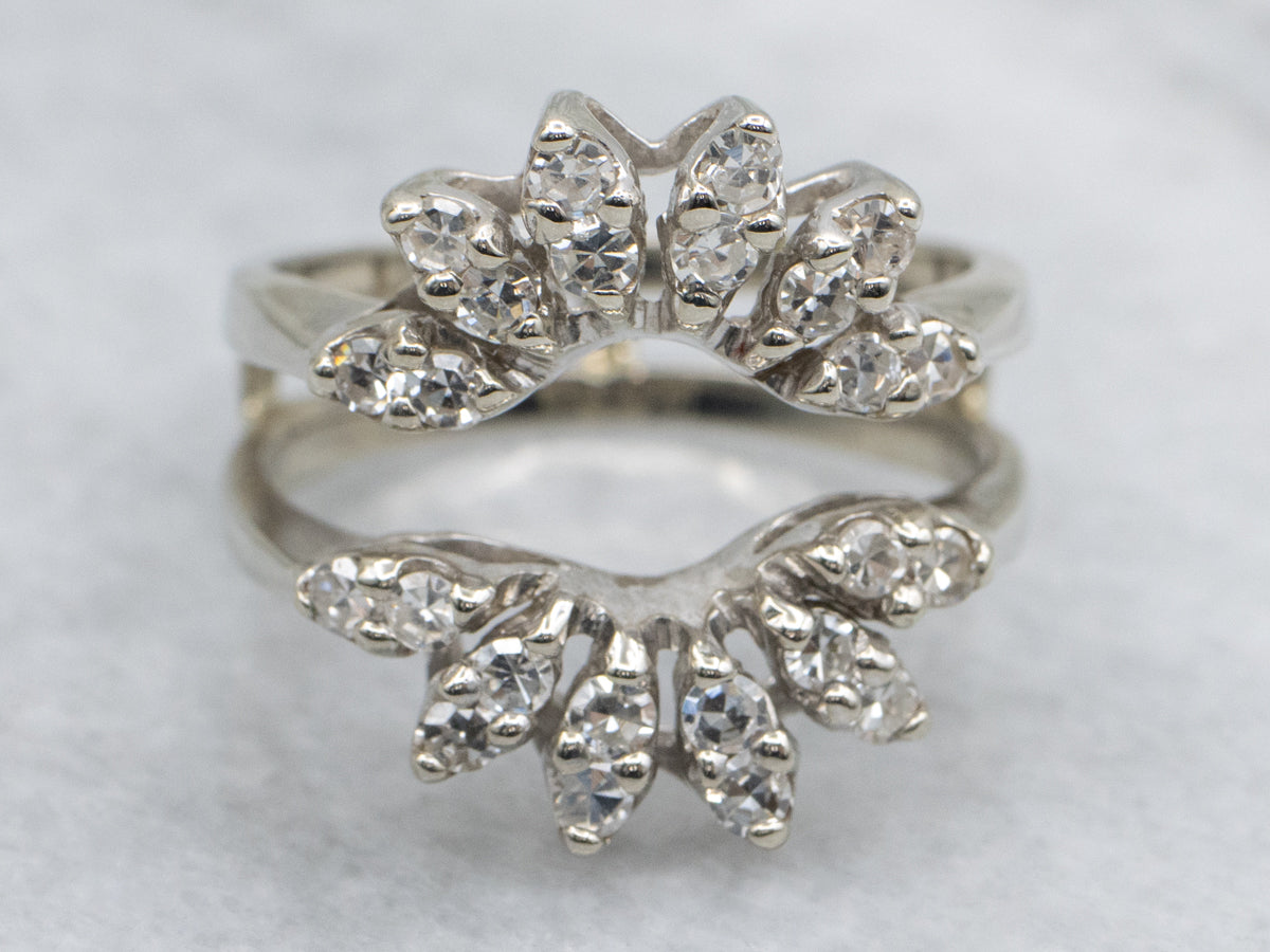 Brilliant Diamond White Gold Enhancer Band