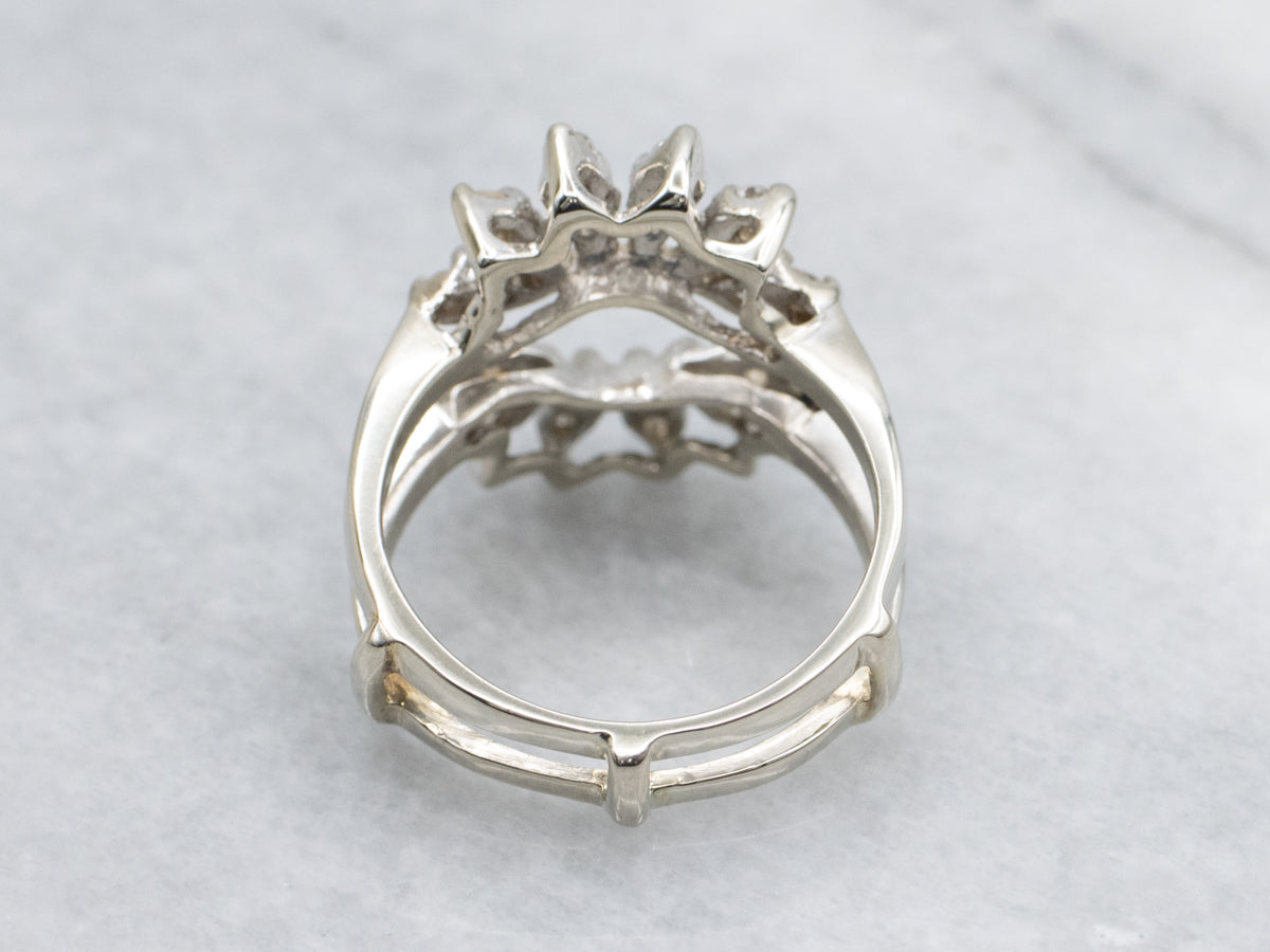 Brilliant Diamond White Gold Enhancer Band