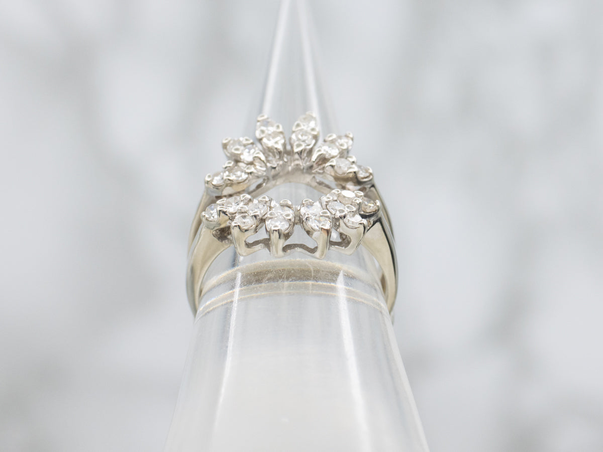 Brilliant Diamond White Gold Enhancer Band