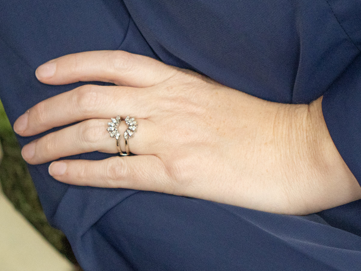 Brilliant Diamond White Gold Enhancer Band