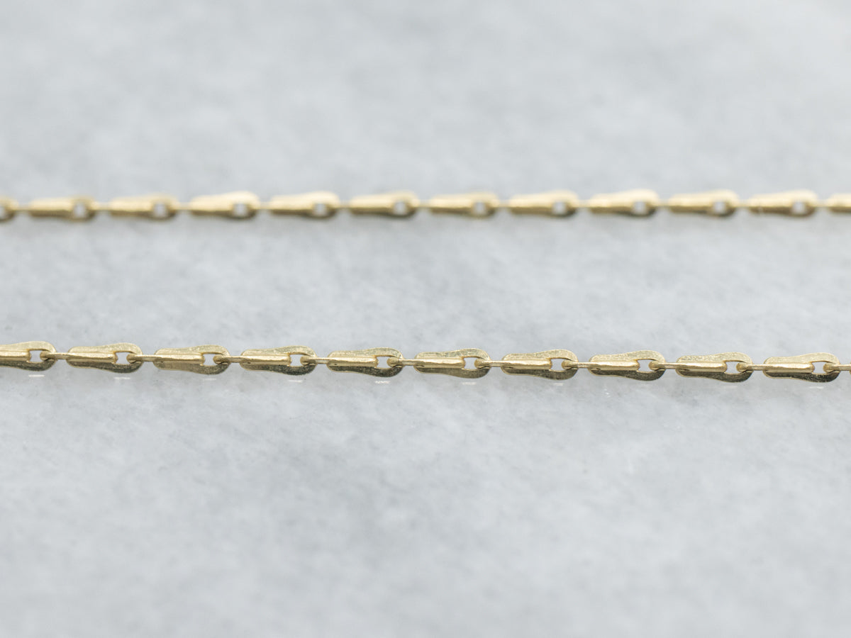 Italian Gold Barleycorn Link Chain with Spring Ring Clasp