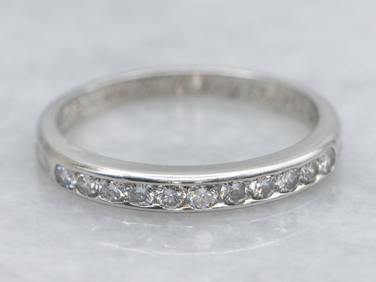 1950s Tiffany and Co. Platinum and Diamond Band