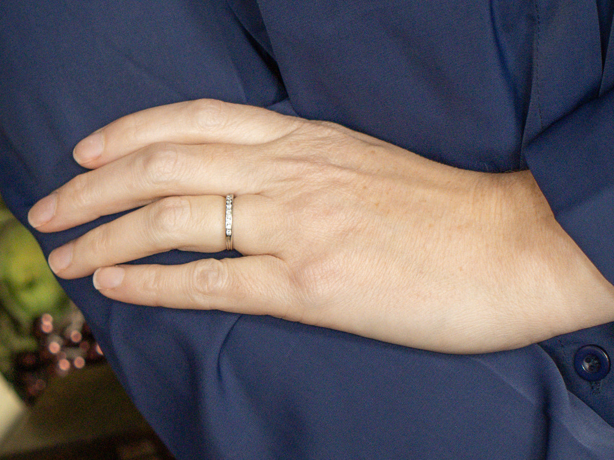 1950s Tiffany and Co. Platinum and Diamond Band