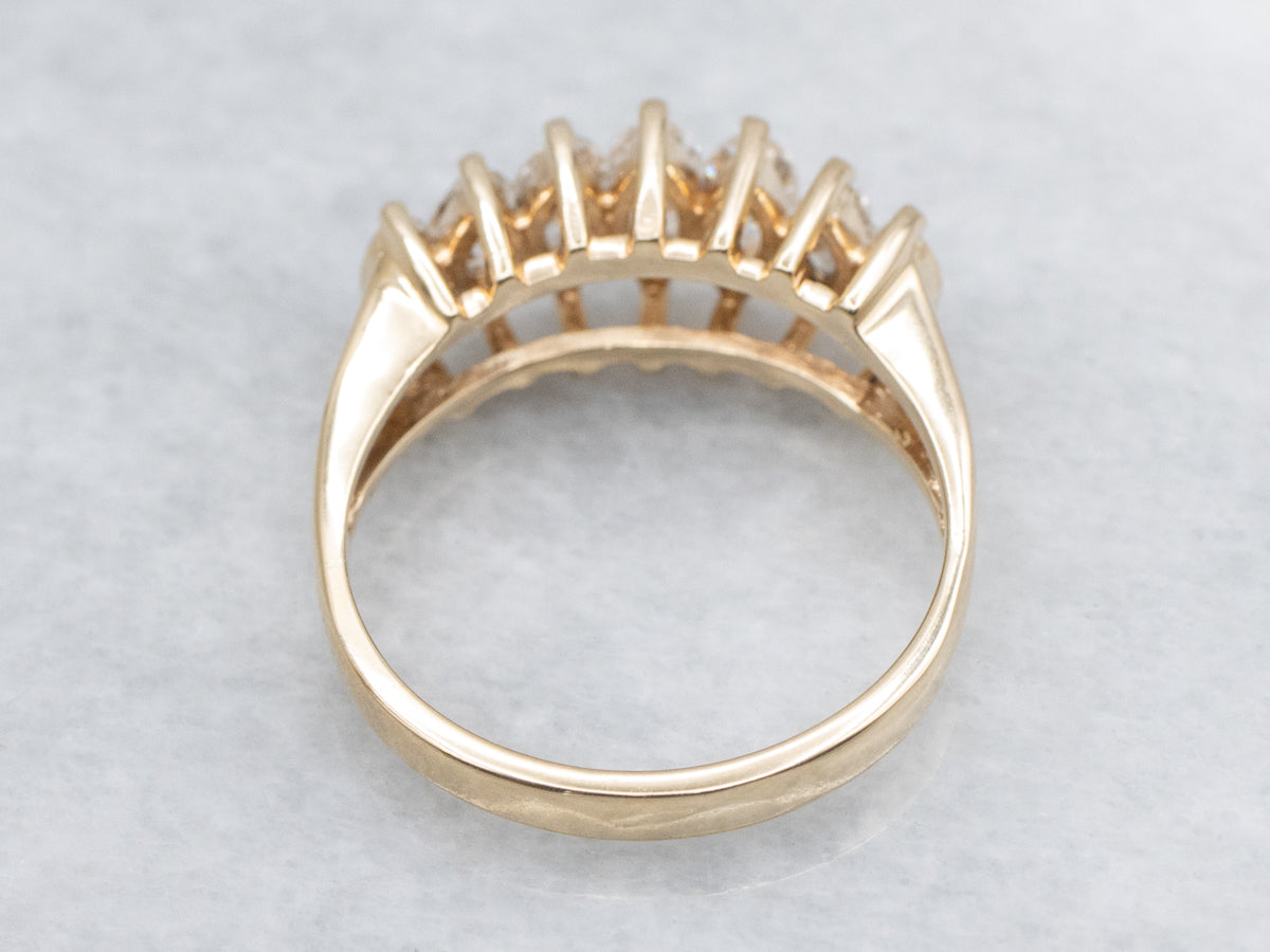 Marquise-Cut Diamond Anniversary Band