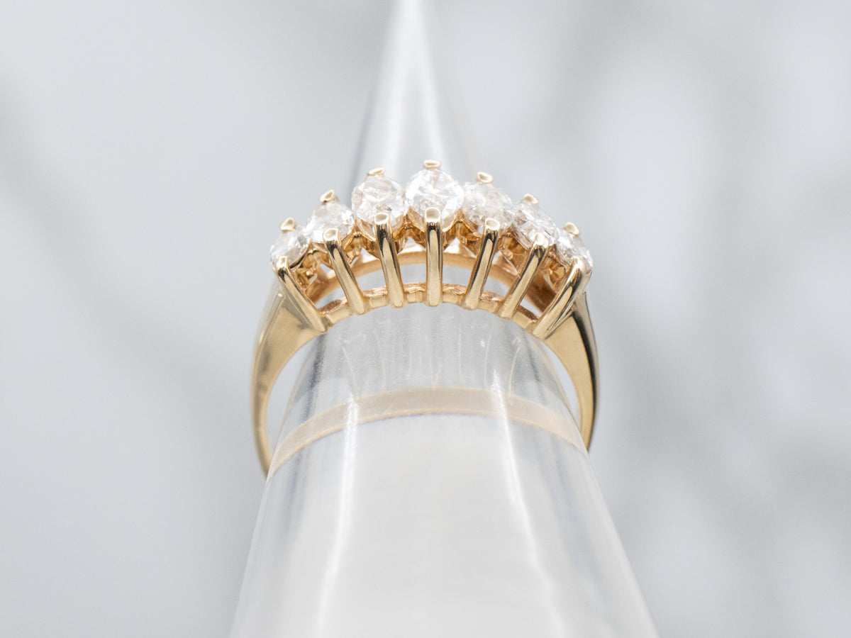 Marquise-Cut Diamond Anniversary Band