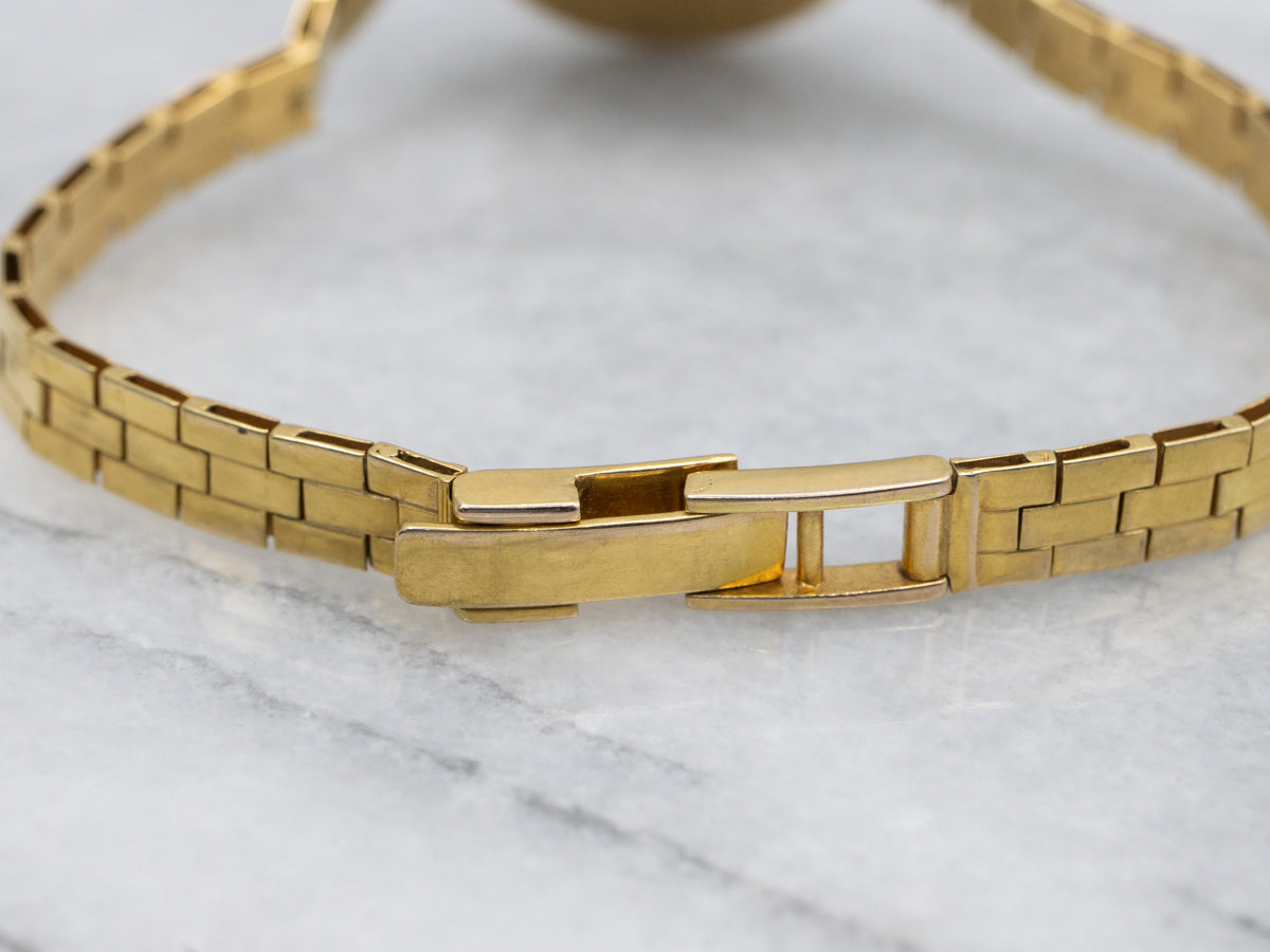 Vintage Omega 18-Karat Yellow Gold Wrist Watch