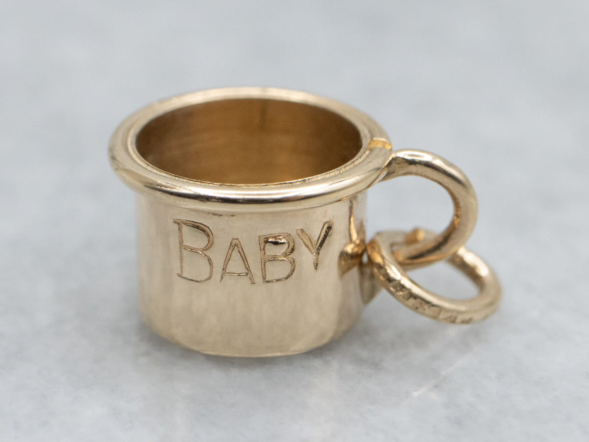 Yellow Gold "Baby" Cup Charm