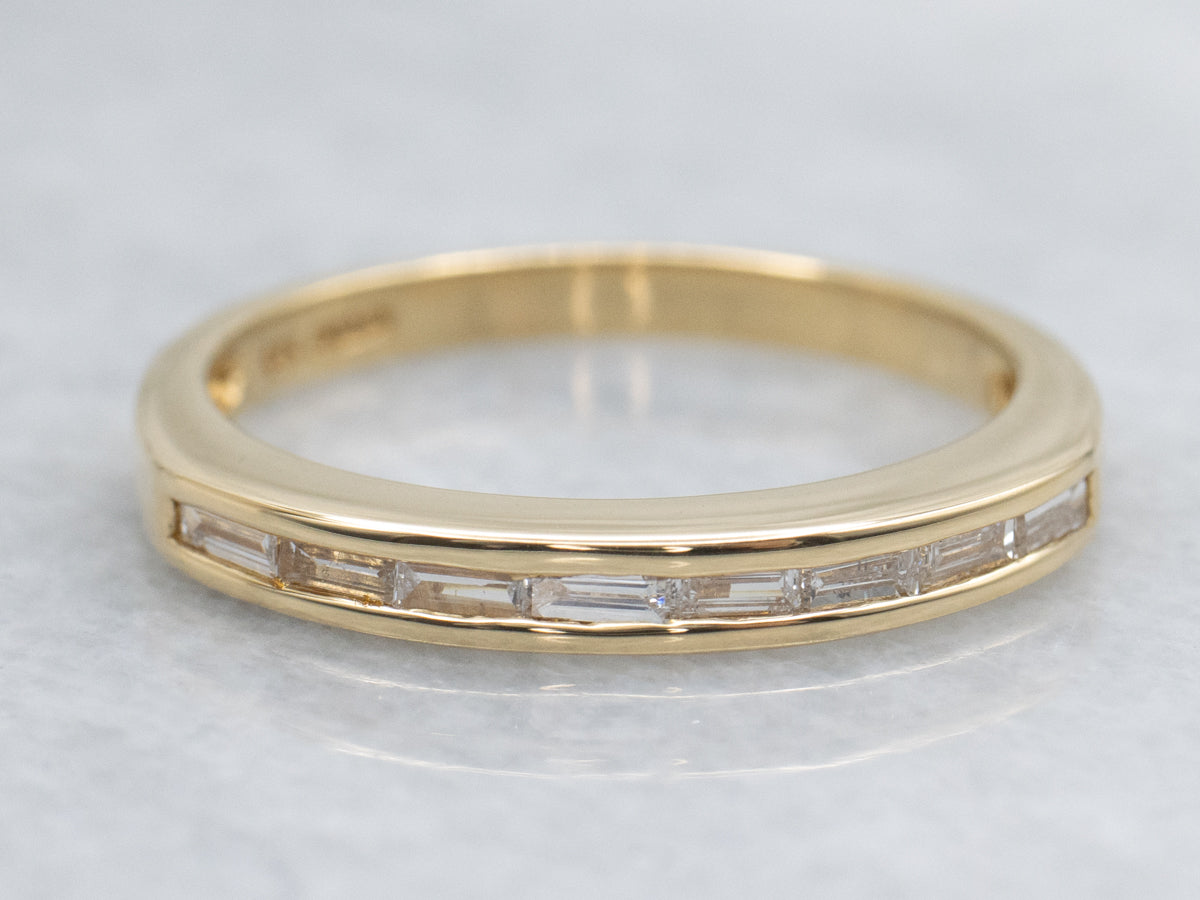Baguette-Cut Channel-Set Diamond Band