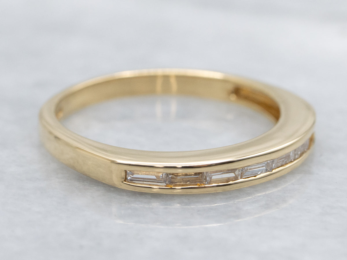 Baguette-Cut Channel-Set Diamond Band