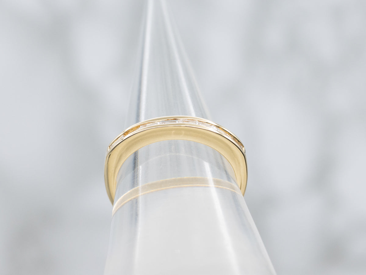 Baguette-Cut Channel-Set Diamond Band