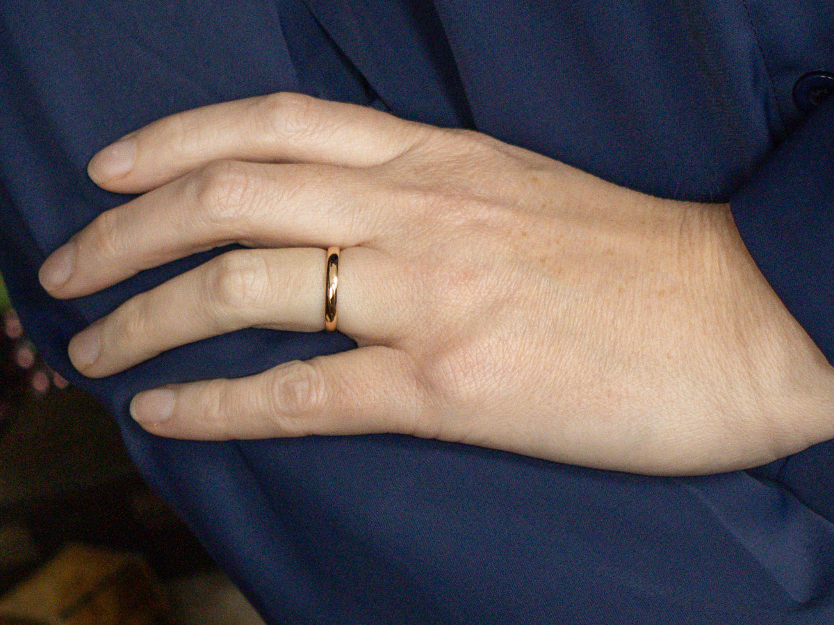 Simple 22-Karat Gold Wedding Band