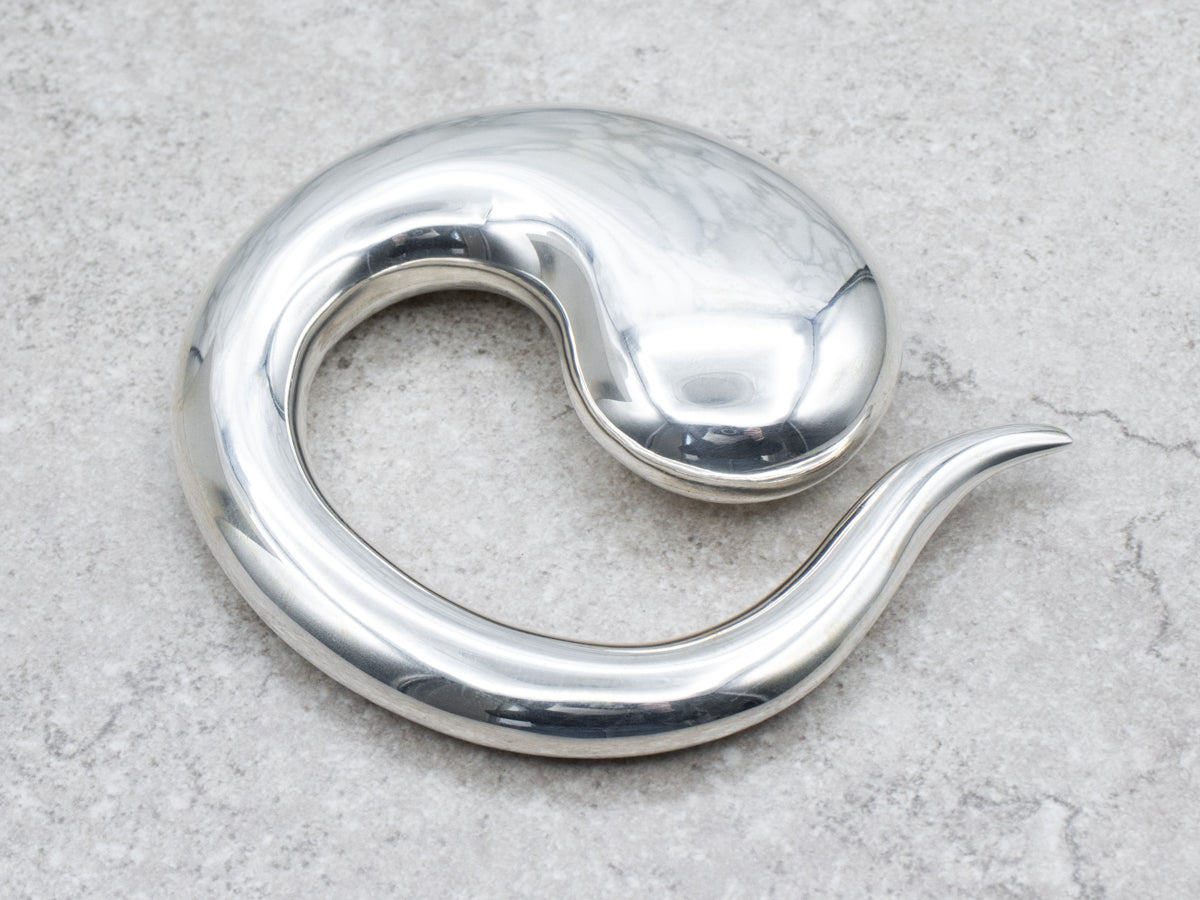 Sterling Silver Tiffany &amp; Co. 1981 Elsa Peretti Abstract Pendant or Buckle