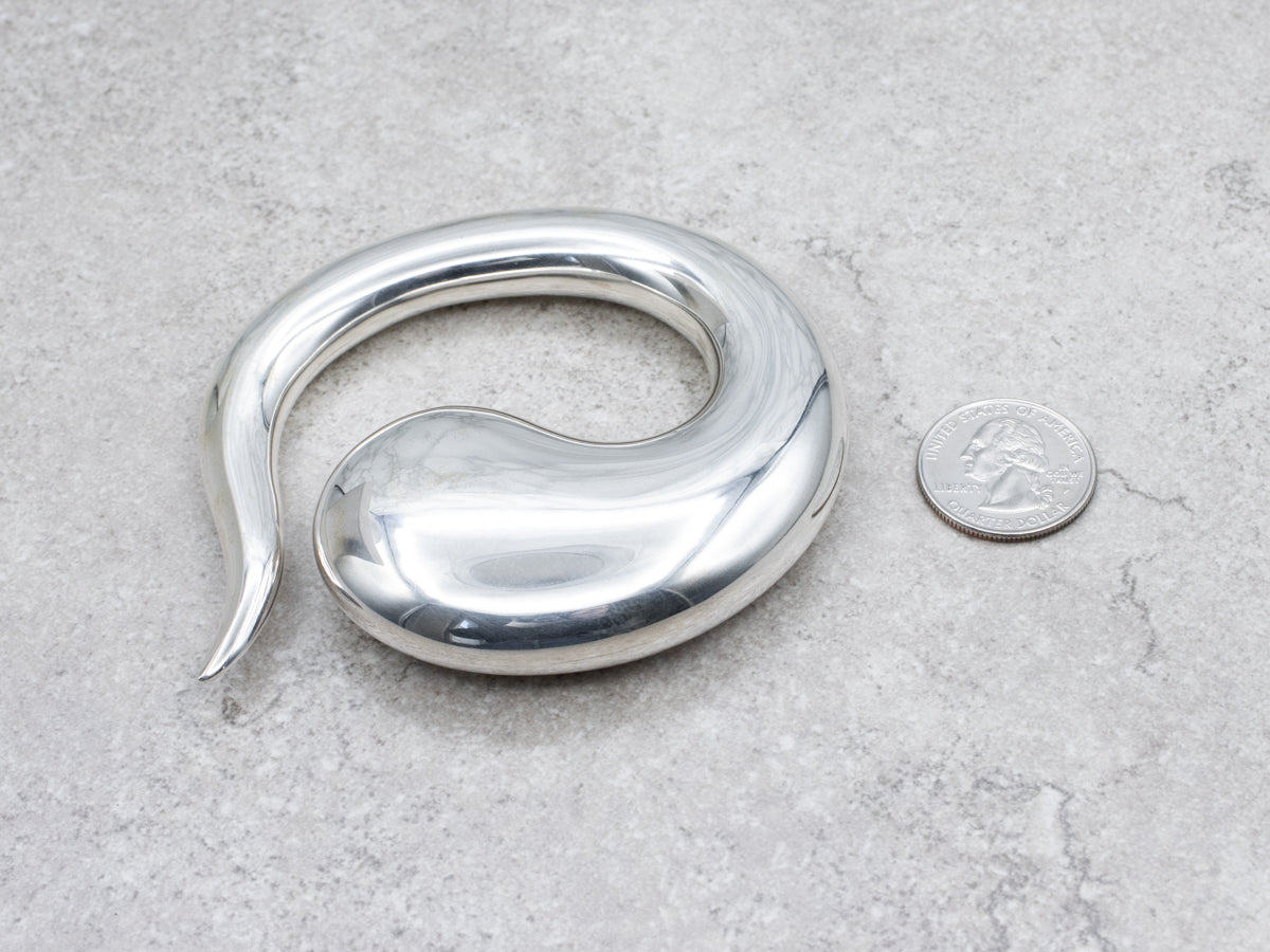 Sterling Silver Tiffany & Co. 1981 Elsa Peretti Abstract Pendant or Buckle