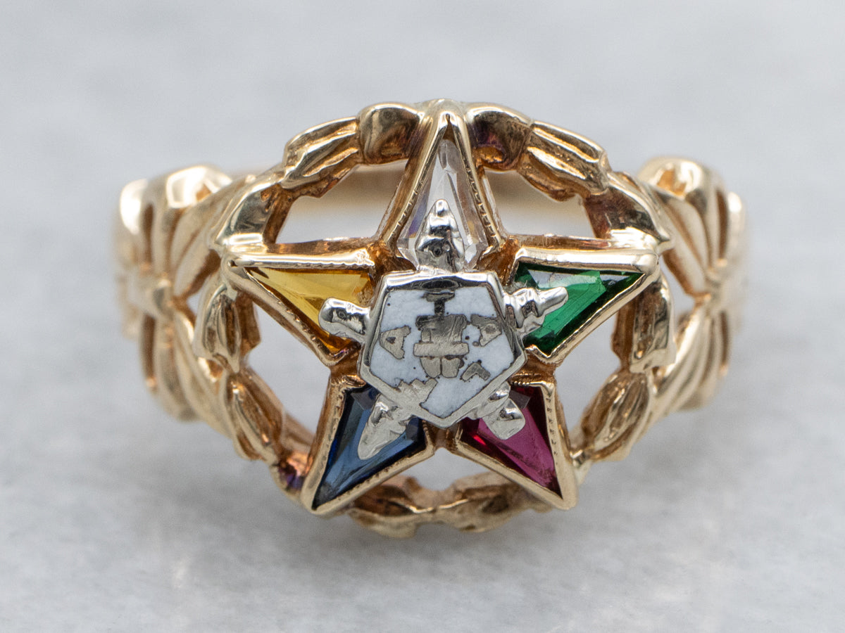 Vintage 1950s Order of the Eastern Star Ring