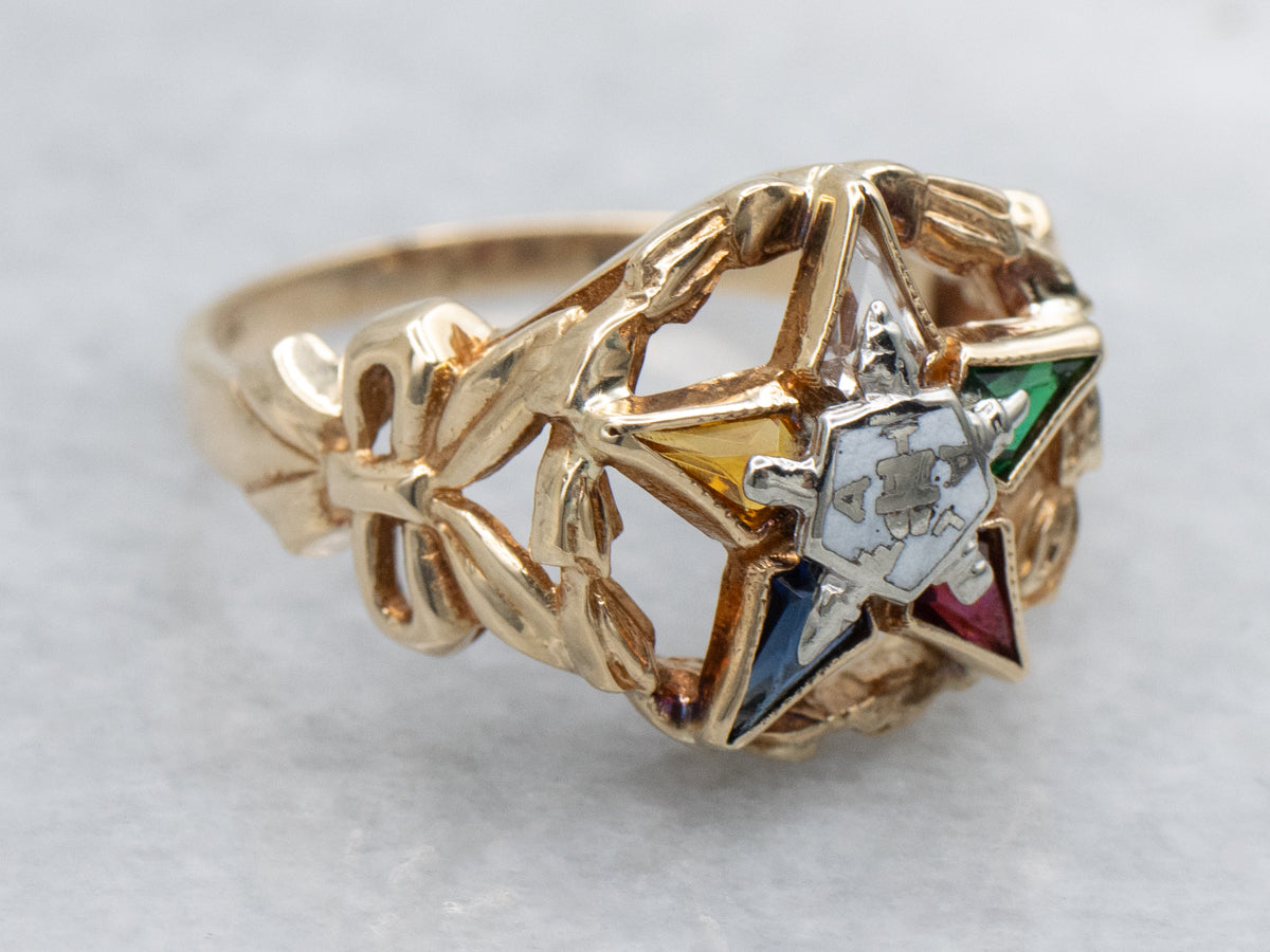 Vintage 1950s Order of the Eastern Star Ring