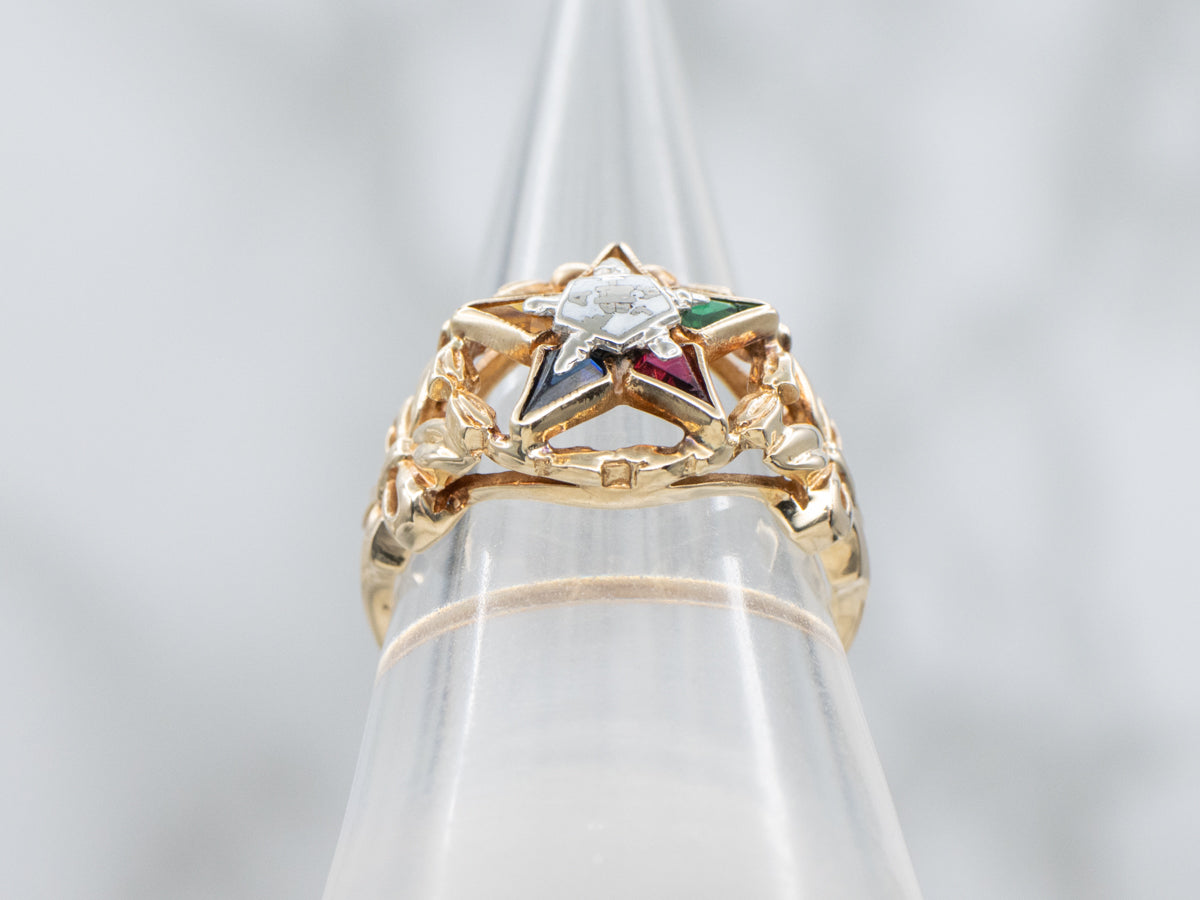 Vintage 1950s Order of the Eastern Star Ring