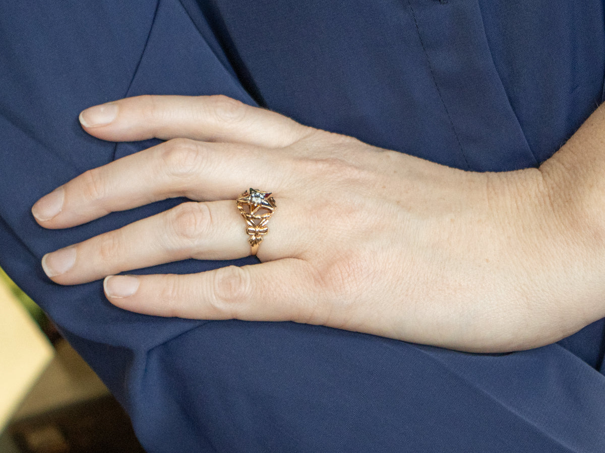 Vintage 1950s Order of the Eastern Star Ring