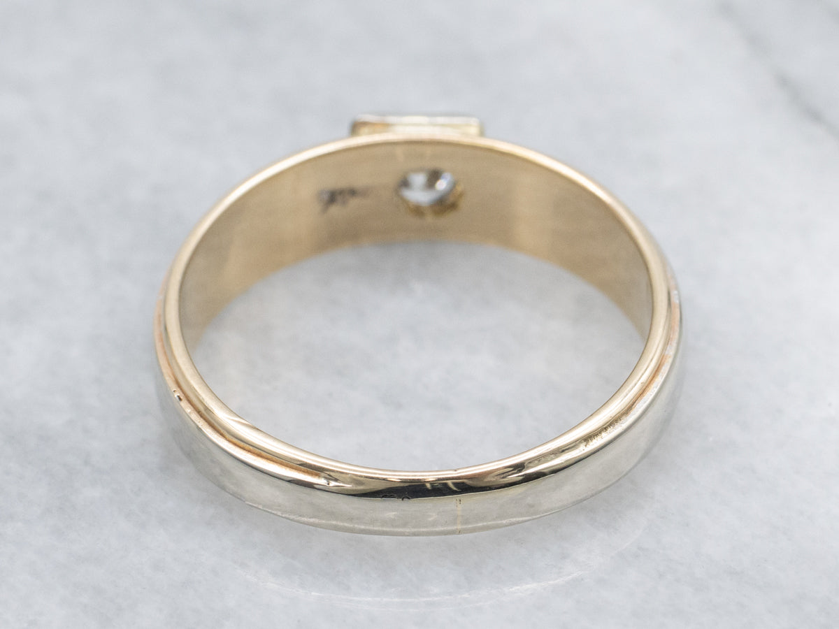 Men's Round Brilliant Diamond Solitaire Ring