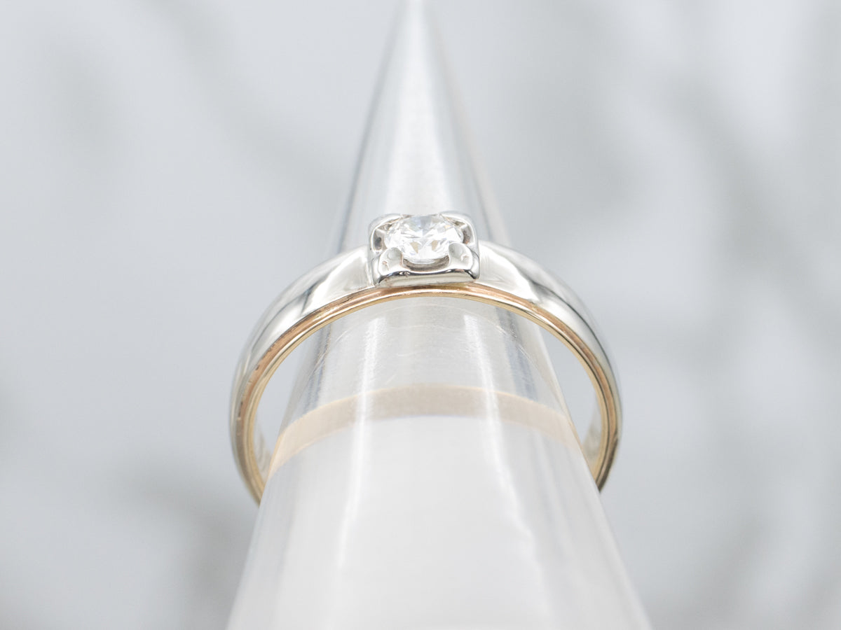Men's Round Brilliant Diamond Solitaire Ring