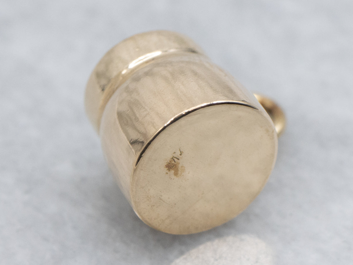 Full of Beans! Vintage Gold Bean Pot Charm