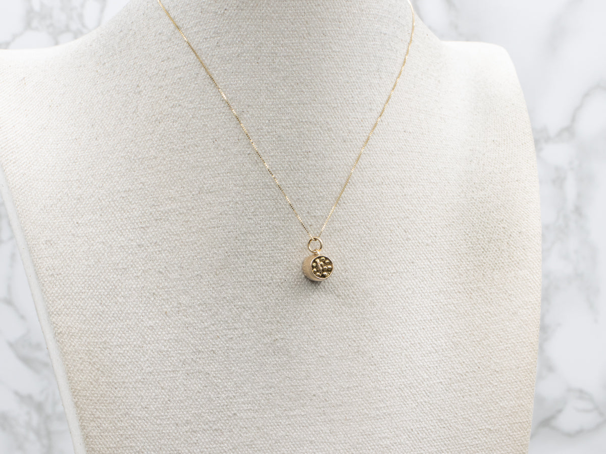 Full of Beans! Vintage Gold Bean Pot Charm