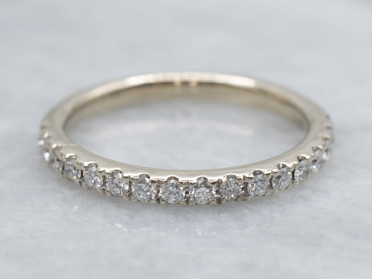 Diamond White Gold Wedding Band
