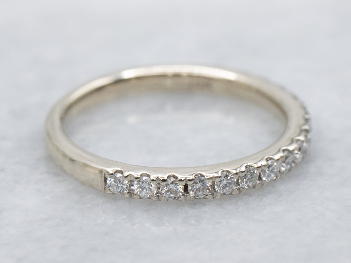 Diamond White Gold Wedding Band