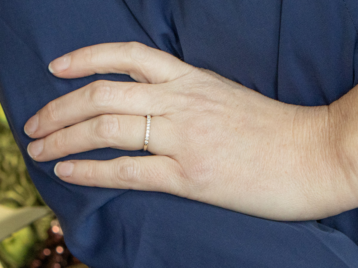 Diamond White Gold Wedding Band