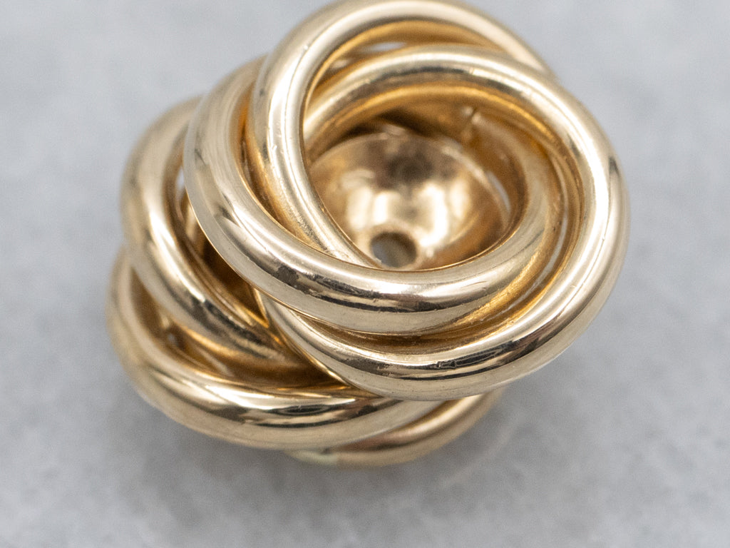 Yellow Gold Knot Earring Jackets