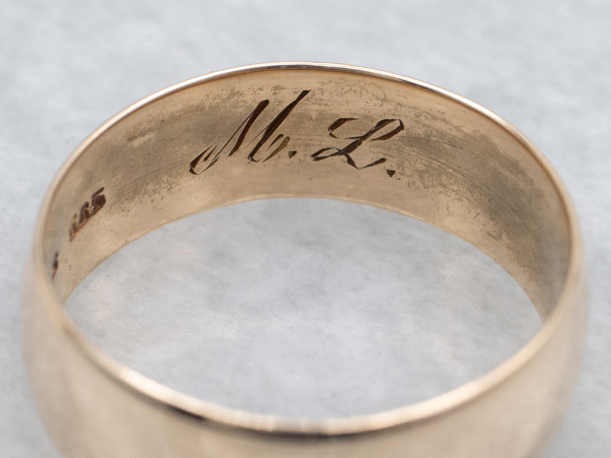 Antique Rose Gold Unisex Band