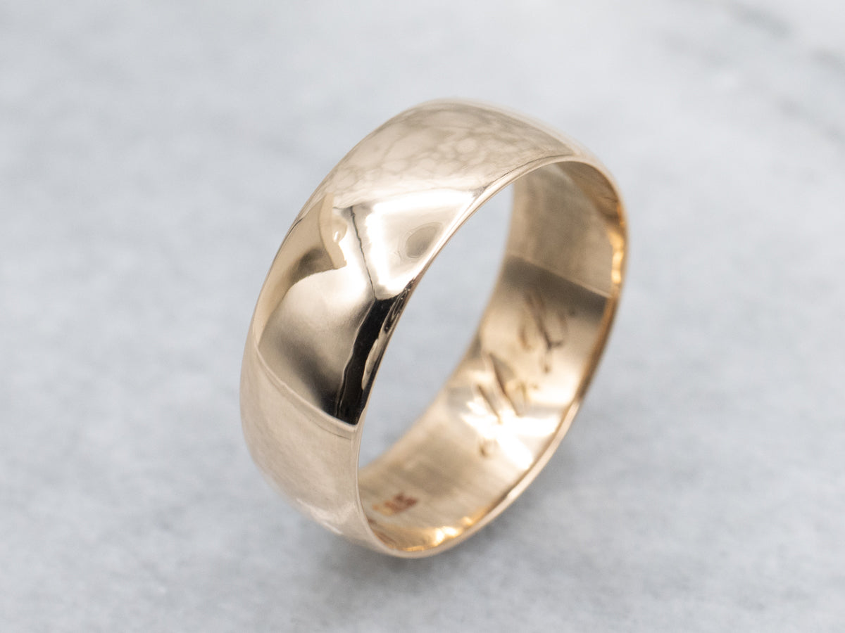 Antique Rose Gold Unisex Band