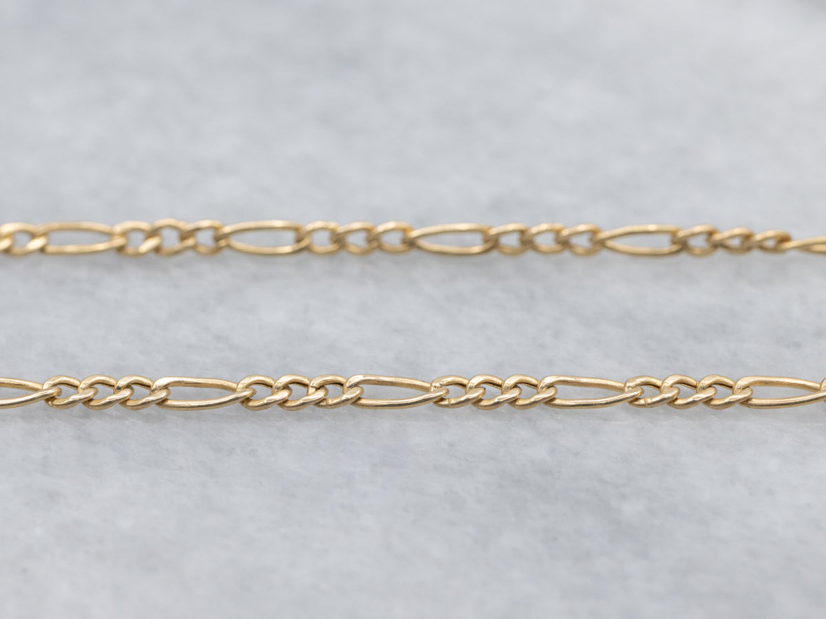 18-Karat Yellow Gold Figaro Chain