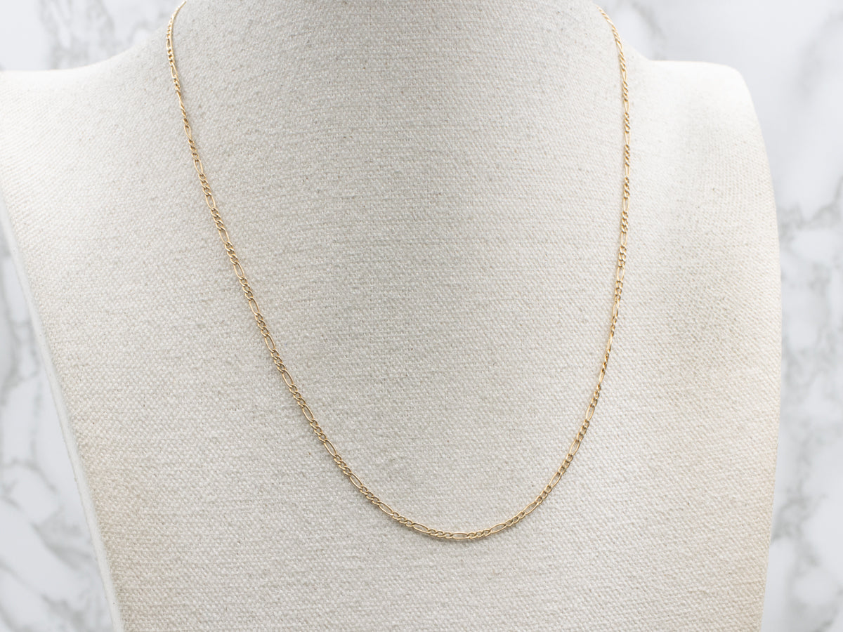 18-Karat Yellow Gold Figaro Chain