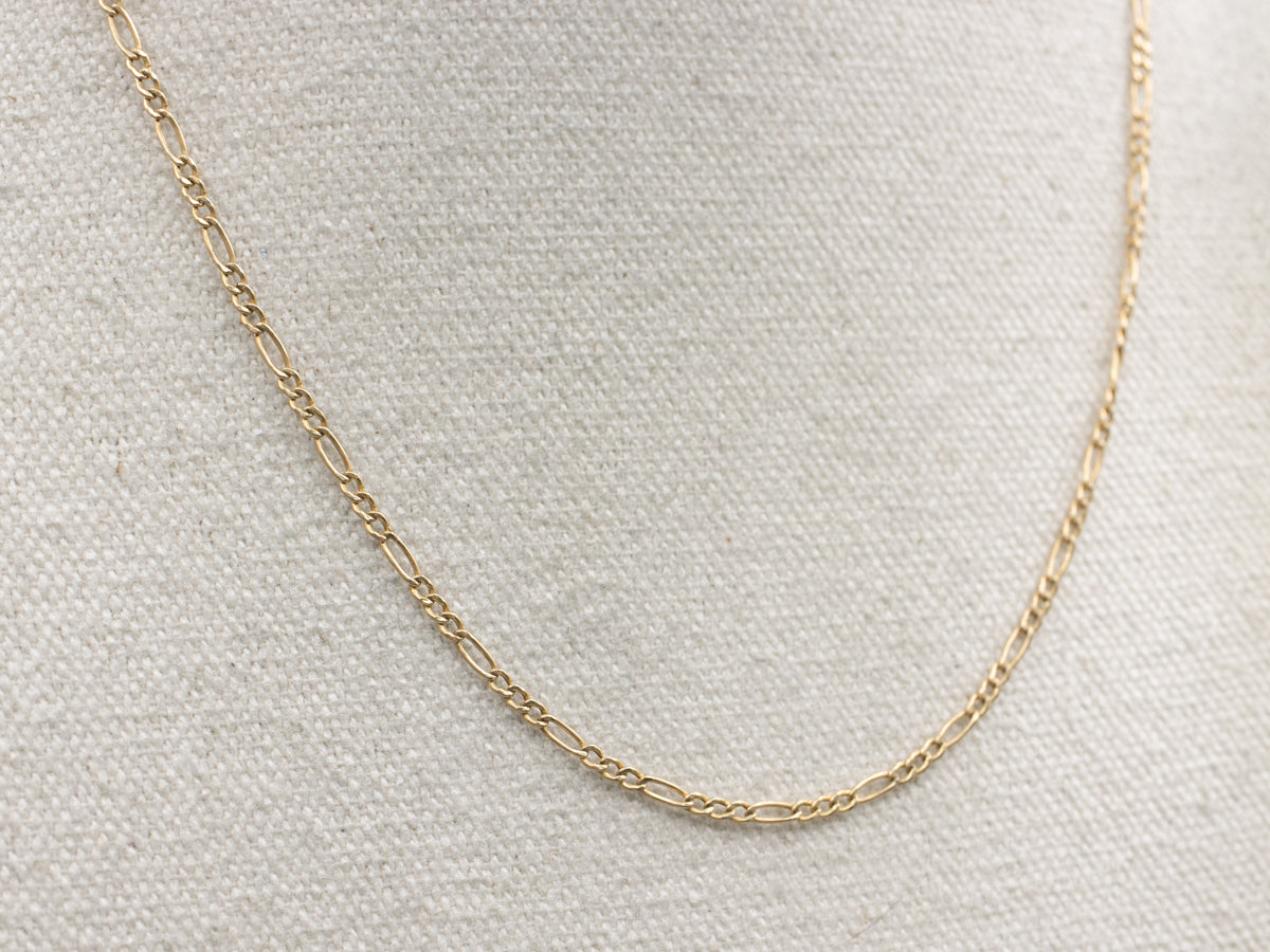 18-Karat Yellow Gold Figaro Chain