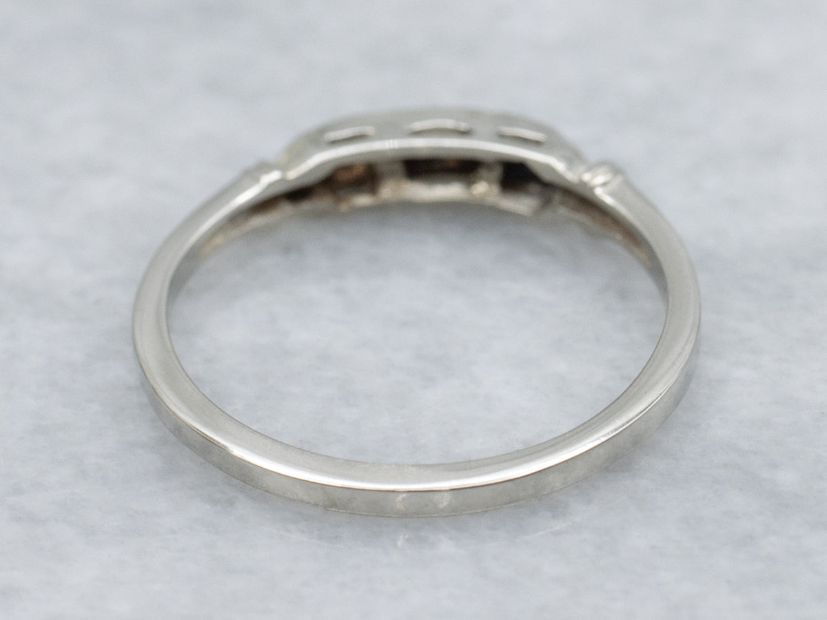 1940s Three Stone Diamond Band