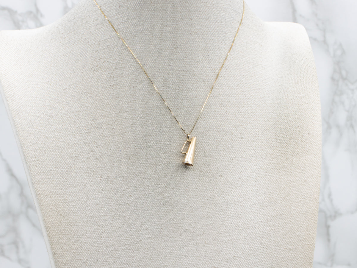 Yellow Gold Cheer Megaphone Charm