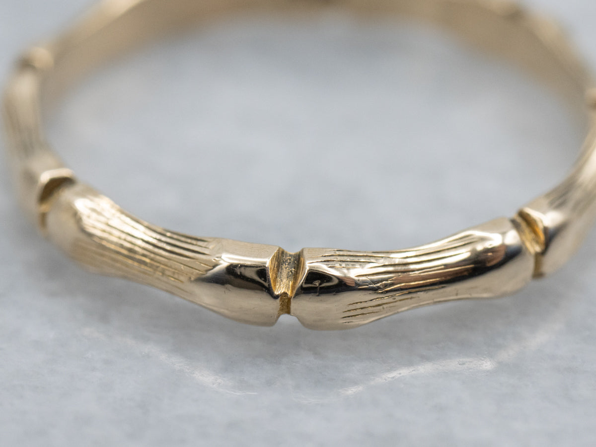 Vintage Gold Bamboo Patterned Band