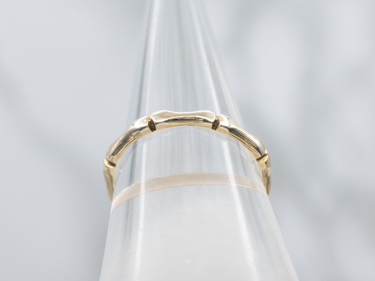 Vintage Gold Bamboo Patterned Band