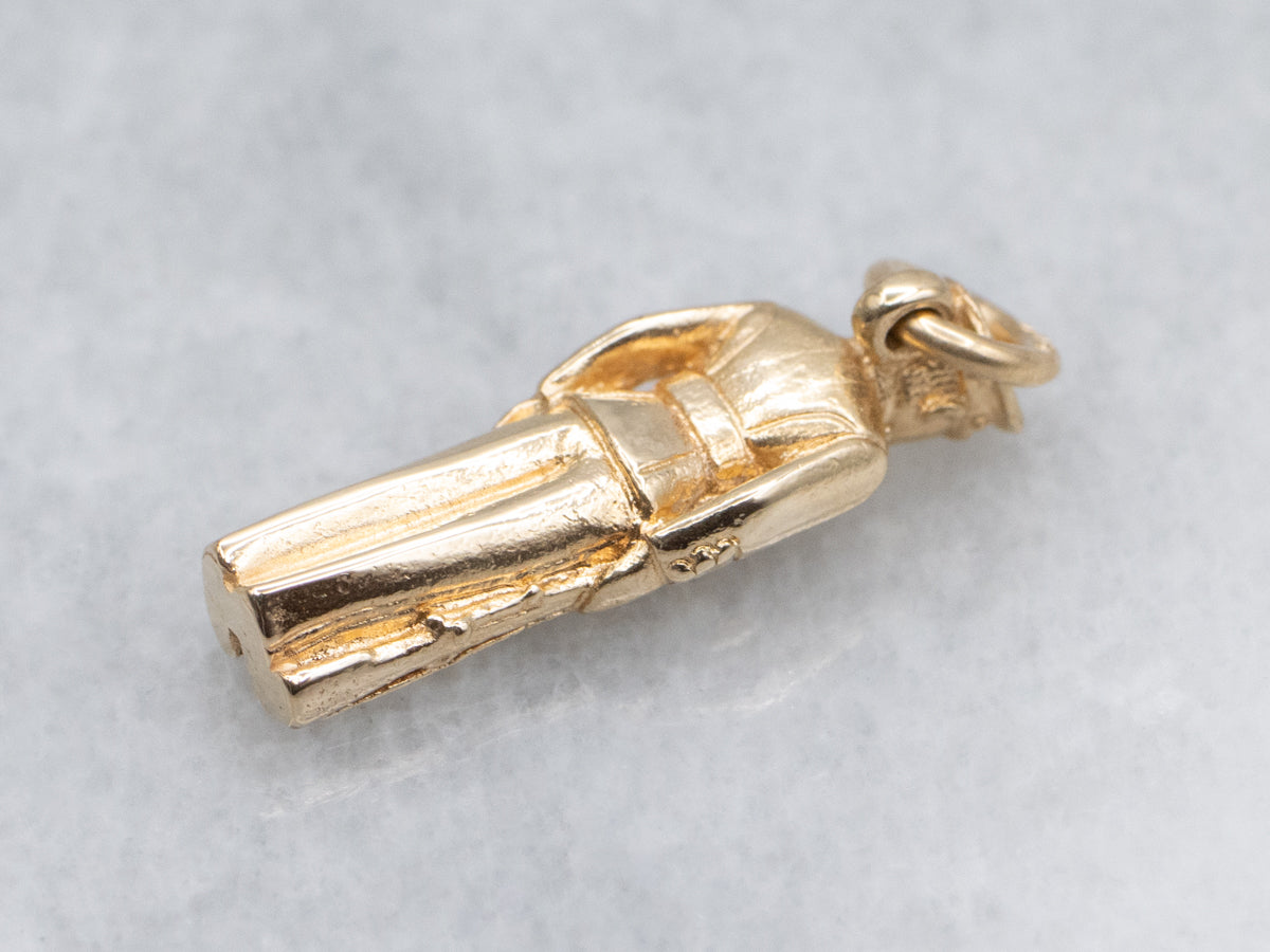 Vintage Yellow Gold Naval Officer Charm