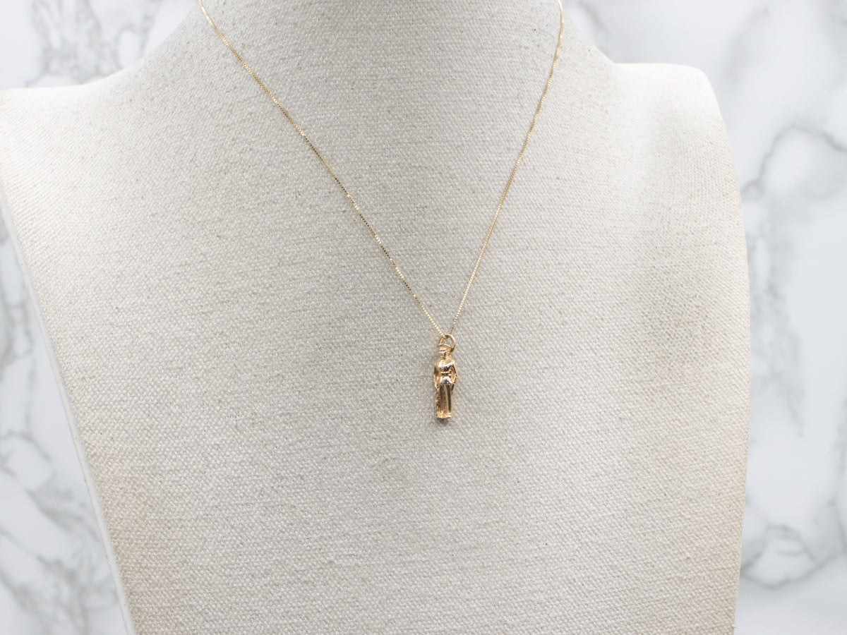 Vintage Yellow Gold Naval Officer Charm